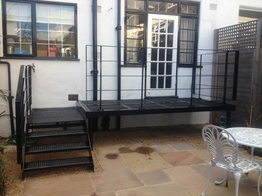 Cast iron steel stairs