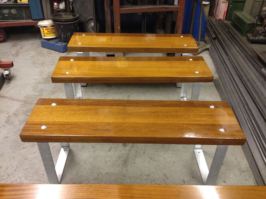 Teak benches