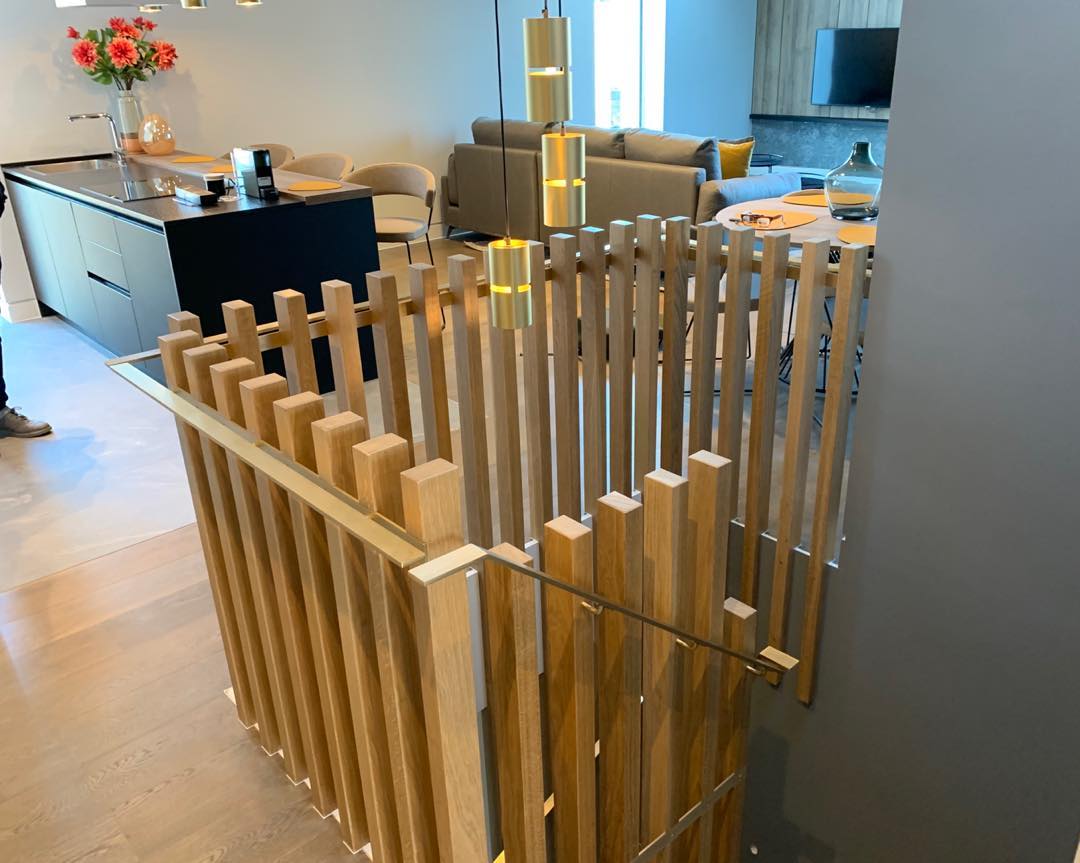 Brass handrails